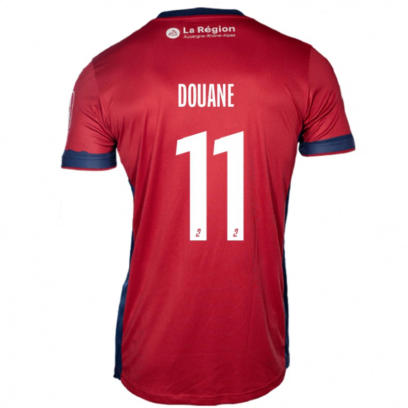 Danxen Hombre Camiseta Maïdine Douane #11 Borgoña Claro 1ª Equipación 2024/25 La Camisa