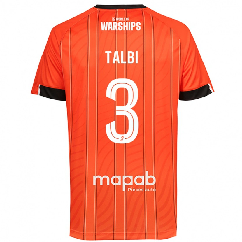 Danxen Hombre Camiseta Montassar Talbi #3 Naranja 1ª Equipación 2024/25 La Camisa