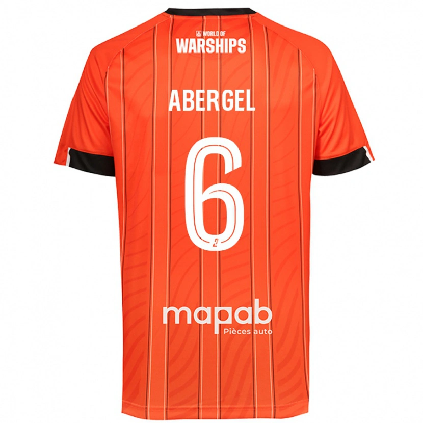 Danxen Hombre Camiseta Laurent Abergel #6 Naranja 1ª Equipación 2024/25 La Camisa