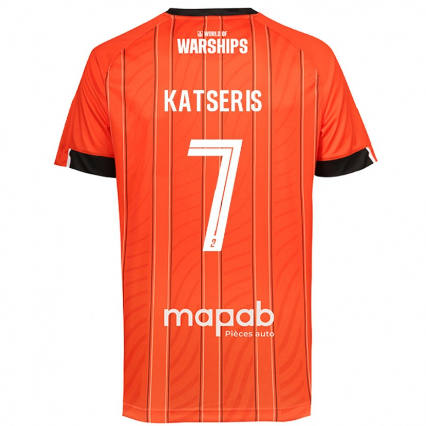 Danxen Hombre Camiseta Panos Katseris #7 Naranja 1ª Equipación 2024/25 La Camisa