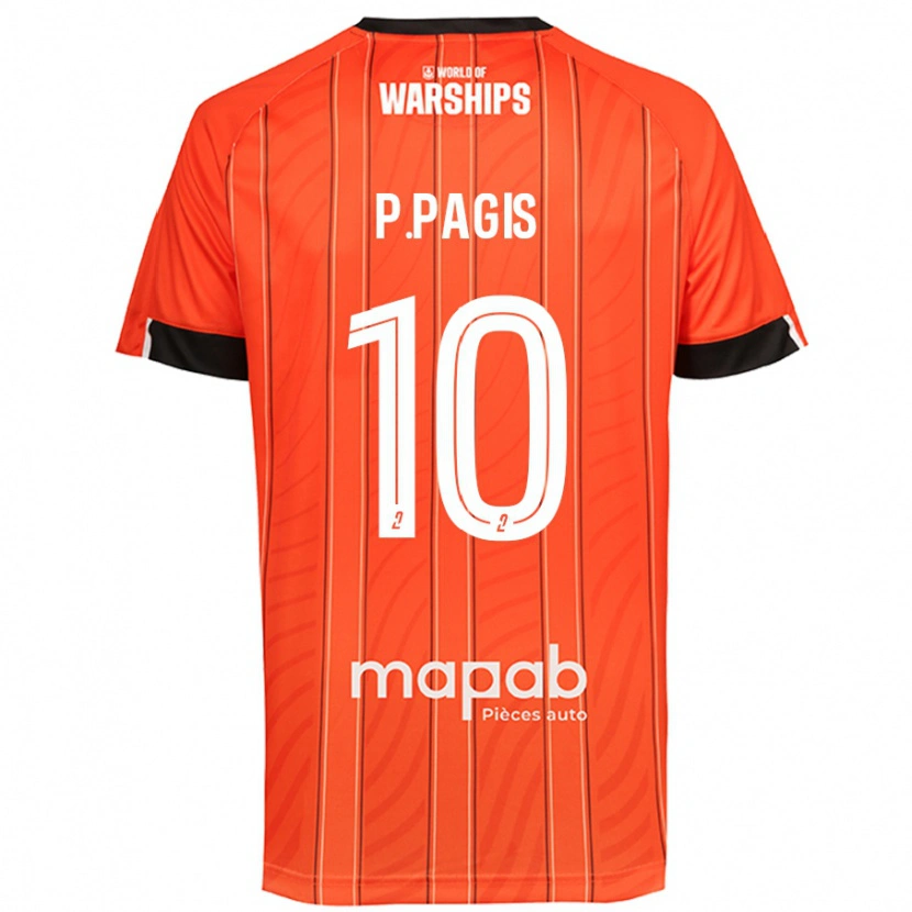 Danxen Hombre Camiseta Pablo Pagis #10 Naranja 1ª Equipación 2024/25 La Camisa