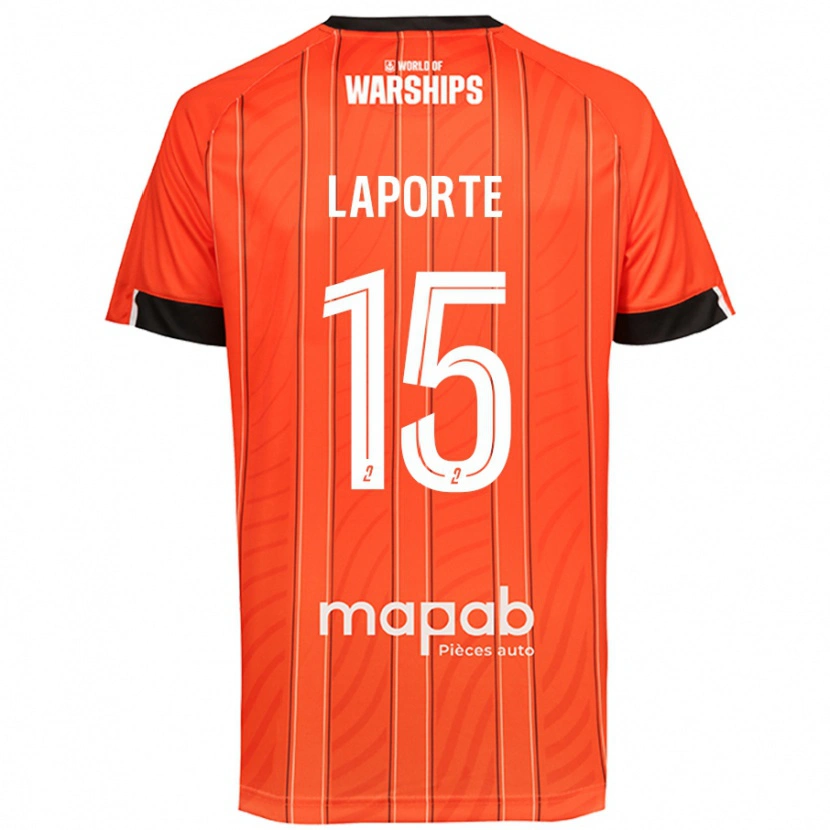 Danxen Hombre Camiseta Julien Laporte #15 Naranja 1ª Equipación 2024/25 La Camisa