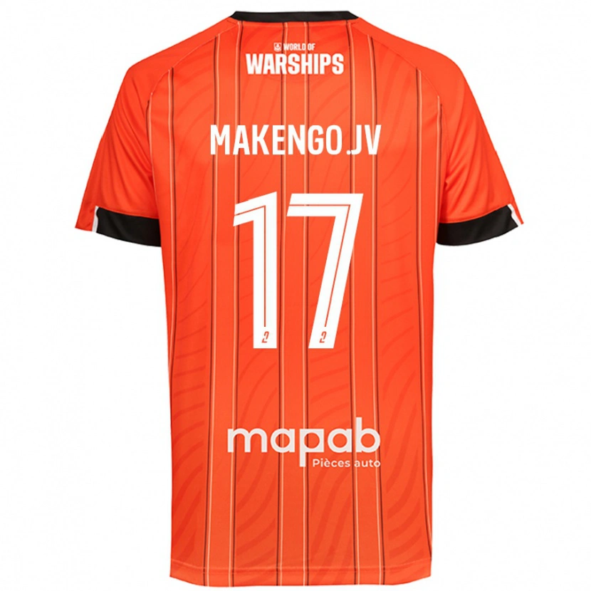 Danxen Hombre Camiseta Jean-Victor Makengo #17 Naranja 1ª Equipación 2024/25 La Camisa