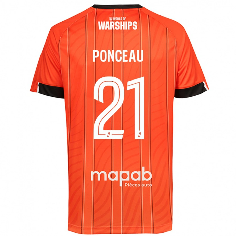 Danxen Hombre Camiseta Julien Ponceau #21 Naranja 1ª Equipación 2024/25 La Camisa