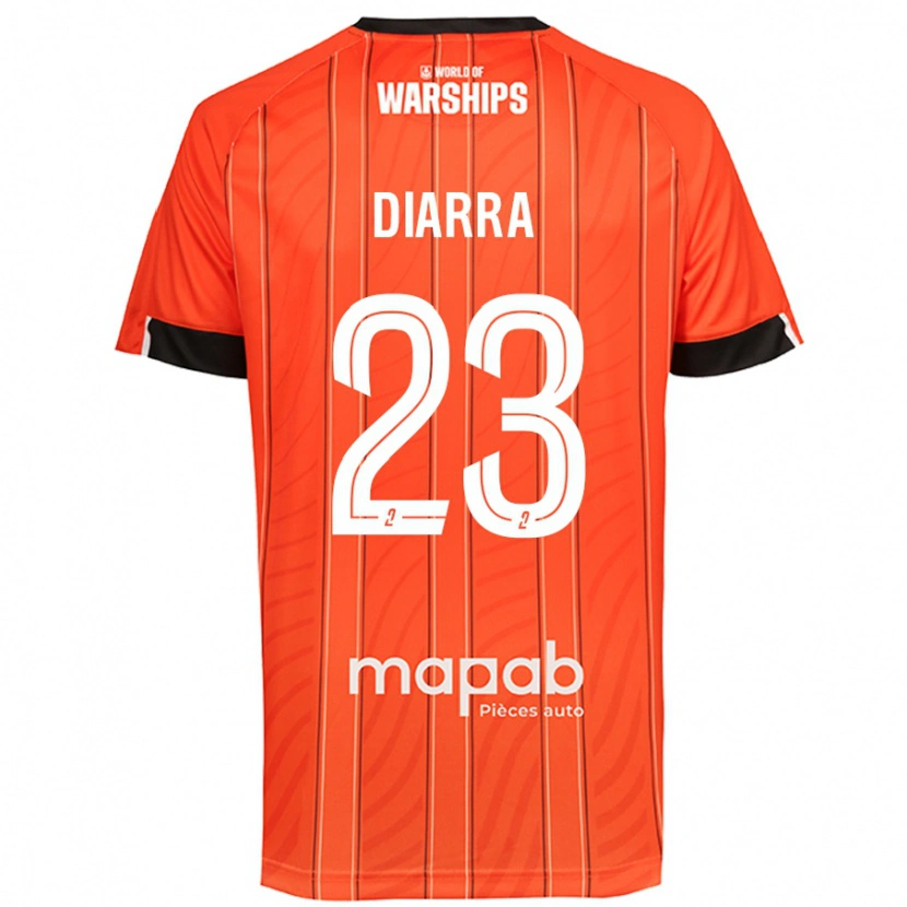 Danxen Hombre Camiseta Stéphane Diarra #23 Naranja 1ª Equipación 2024/25 La Camisa