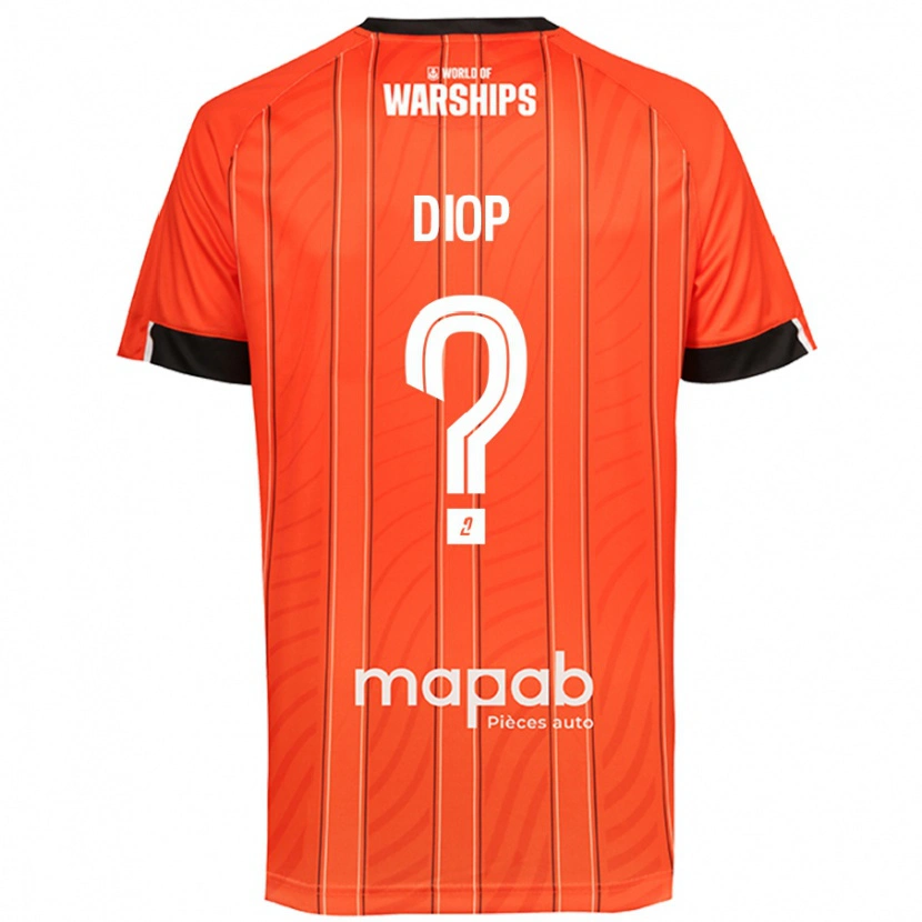 Danxen Hombre Camiseta Samba Diop #0 Naranja 1ª Equipación 2024/25 La Camisa