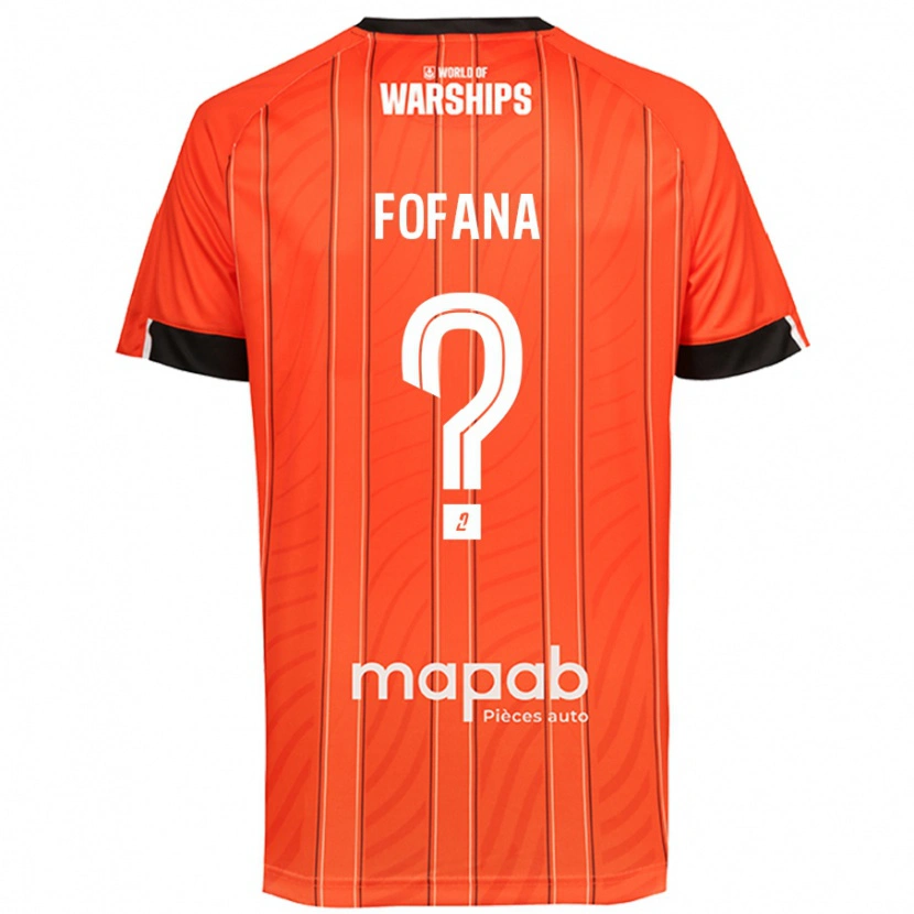 Danxen Hombre Camiseta Bahliseny Fofana #0 Naranja 1ª Equipación 2024/25 La Camisa