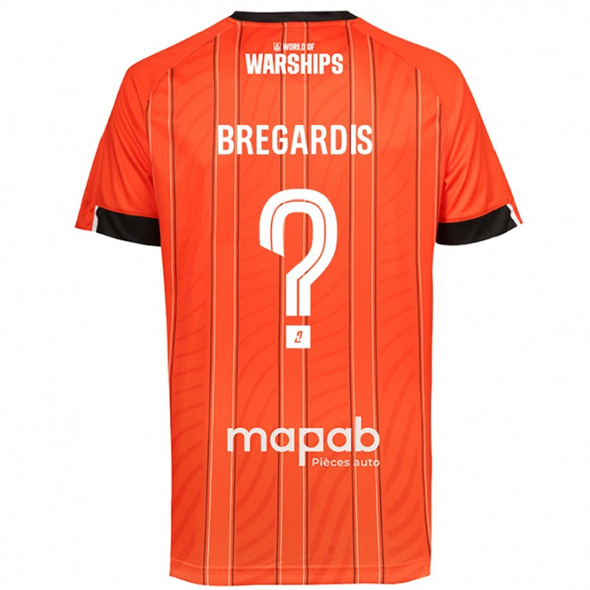 Danxen Hombre Camiseta Tom Bregardis #0 Naranja 1ª Equipación 2024/25 La Camisa