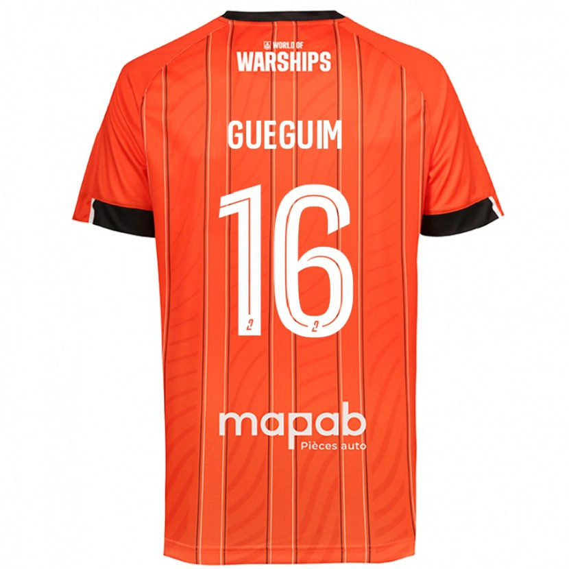 Danxen Hombre Camiseta Guirone Gueguim #16 Naranja 1ª Equipación 2024/25 La Camisa