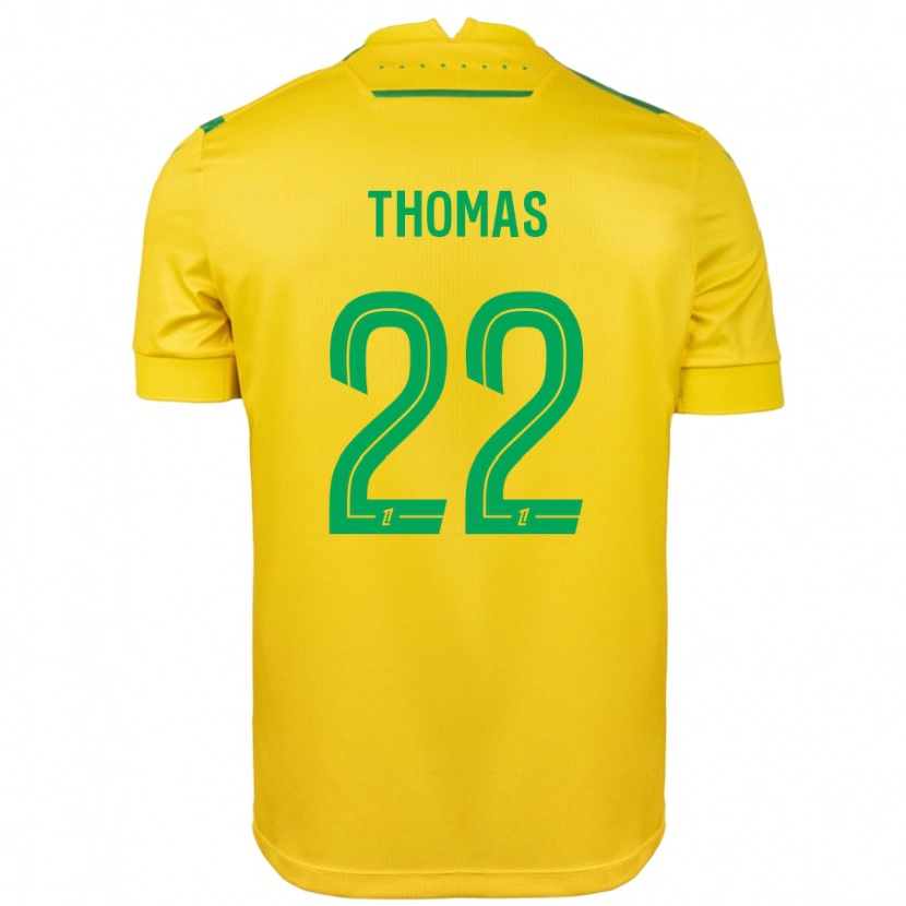 Danxen Hombre Camiseta Sorba Thomas #22 Amarillo Verde 1ª Equipación 2024/25 La Camisa