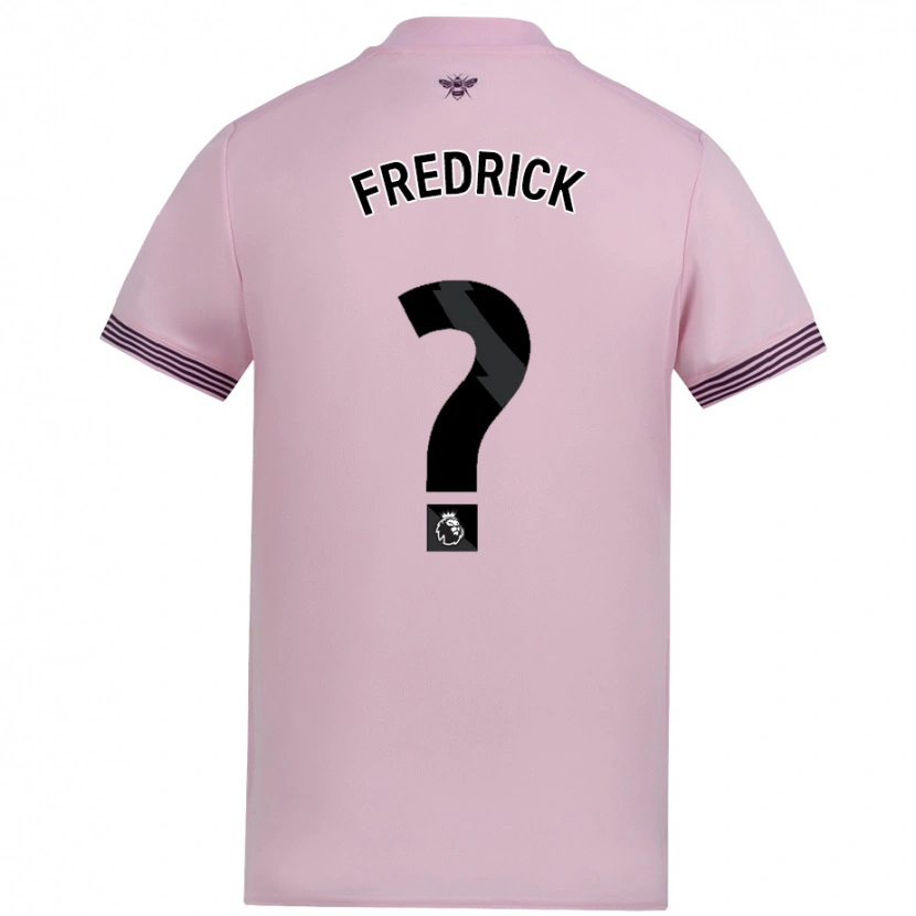 Danxen Hombre Camiseta Benjamin Fredrick #0 Rosa 2ª Equipación 2024/25 La Camisa