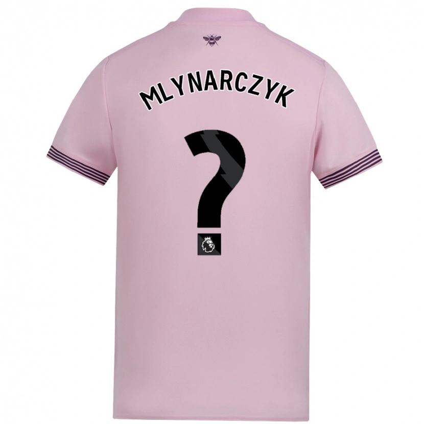 Danxen Hombre Camiseta Adam Mlynarczyk #0 Rosa 2ª Equipación 2024/25 La Camisa