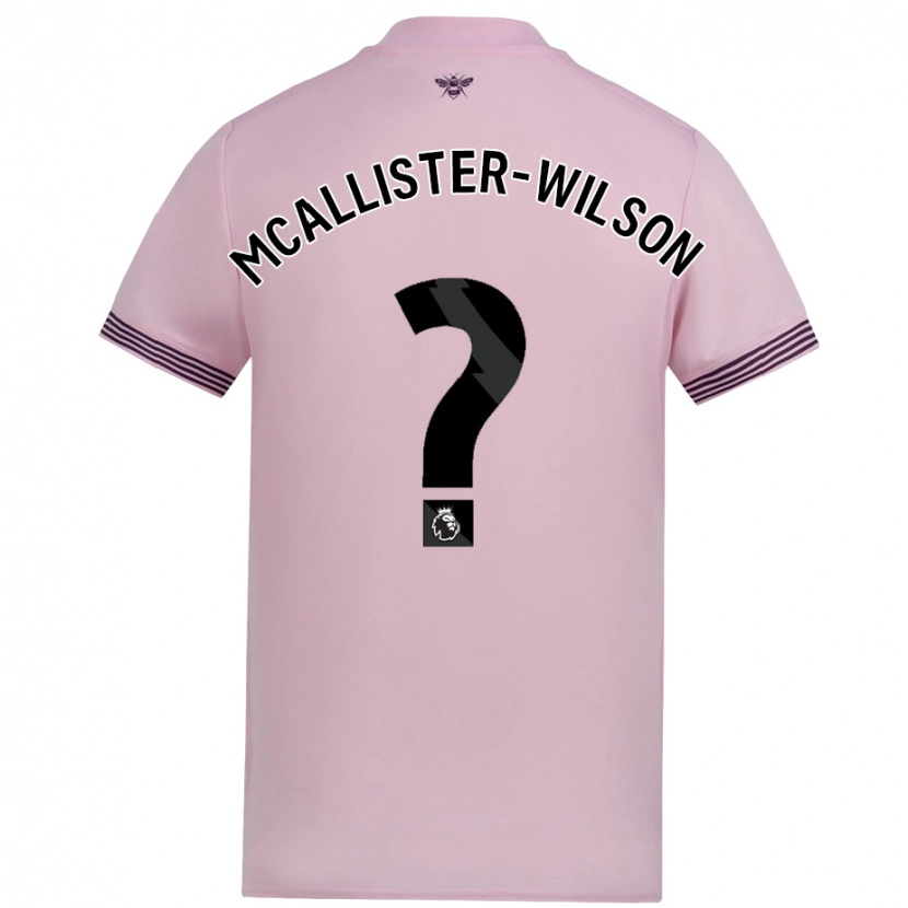 Danxen Hombre Camiseta Zack Mcallister-Wilson #0 Rosa 2ª Equipación 2024/25 La Camisa