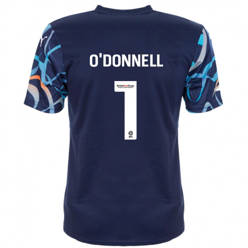 Danxen Hombre Camiseta Richard O'donnell #1 Azul Marino 2ª Equipación 2024/25 La Camisa