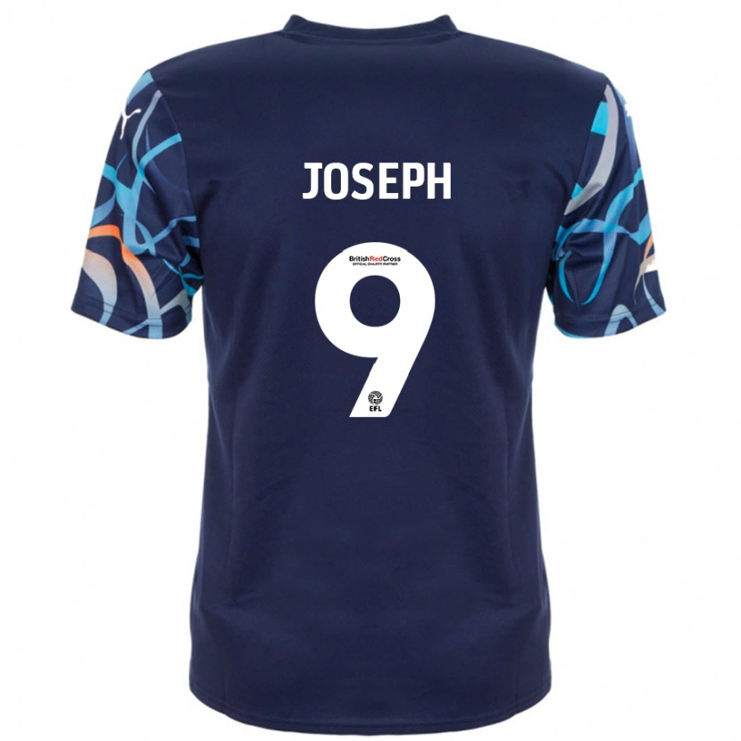 Danxen Hombre Camiseta Kyle Joseph #9 Azul Marino 2ª Equipación 2024/25 La Camisa