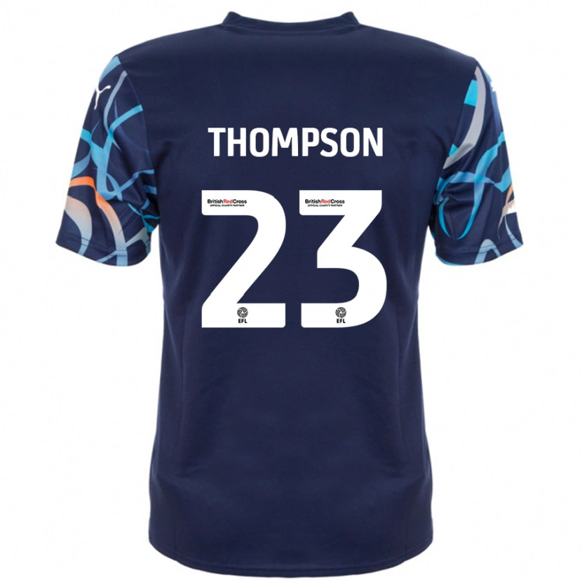 Danxen Hombre Camiseta Dominic Thompson #23 Azul Marino 2ª Equipación 2024/25 La Camisa