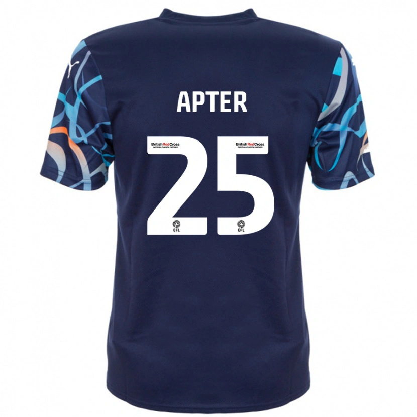 Danxen Hombre Camiseta Rob Apter #25 Azul Marino 2ª Equipación 2024/25 La Camisa