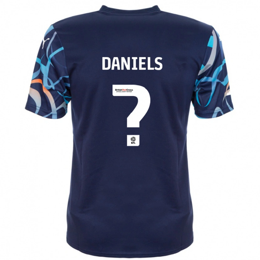 Danxen Hombre Camiseta Jake Daniels #0 Azul Marino 2ª Equipación 2024/25 La Camisa