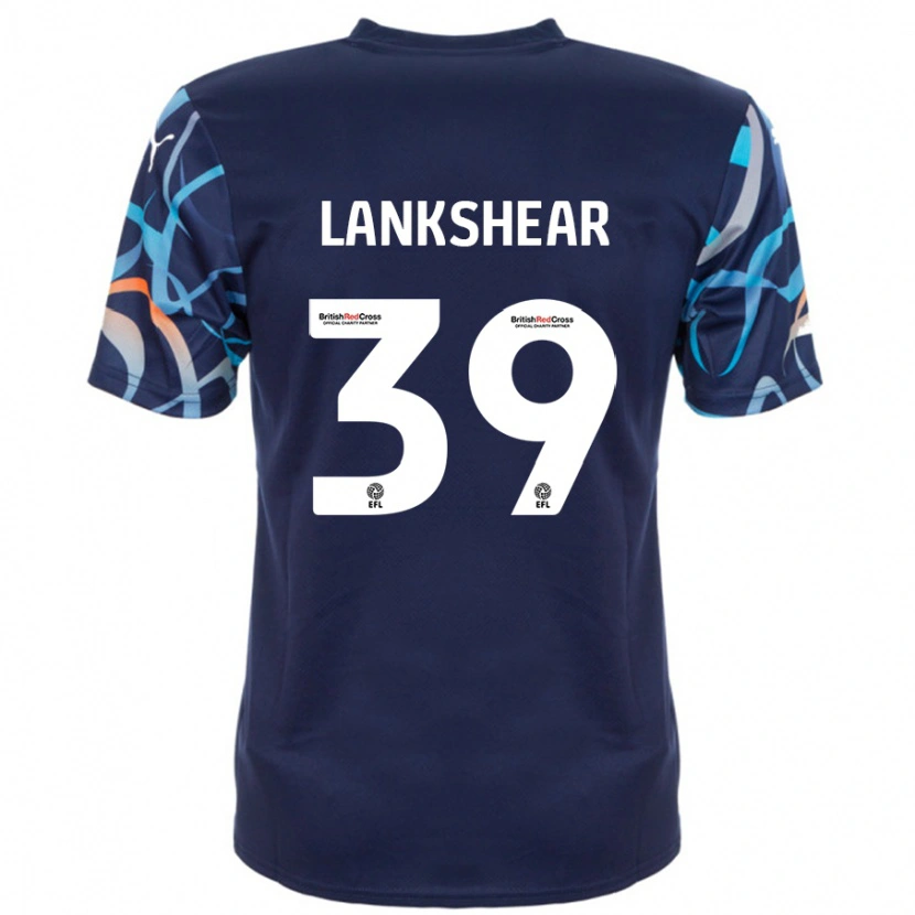 Danxen Hombre Camiseta Alex Lankshear #39 Azul Marino 2ª Equipación 2024/25 La Camisa