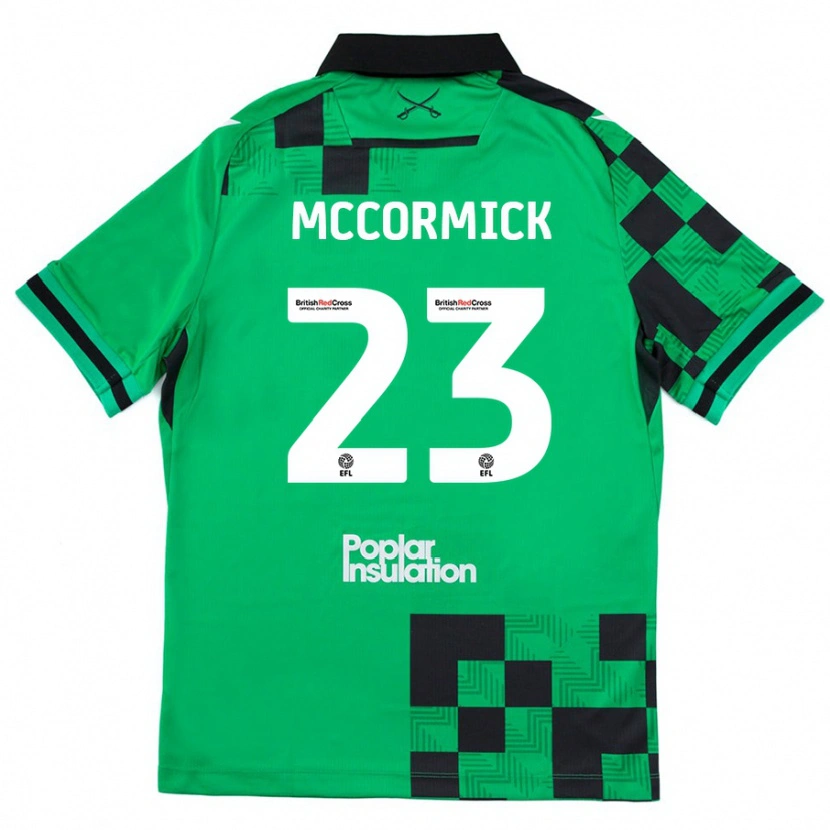 Danxen Hombre Camiseta Luke Mccormick #23 Verde Negro 2ª Equipación 2024/25 La Camisa