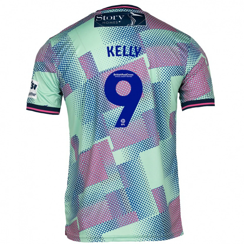 Danxen Hombre Camiseta Georgie Kelly #9 Verde 2ª Equipación 2024/25 La Camisa