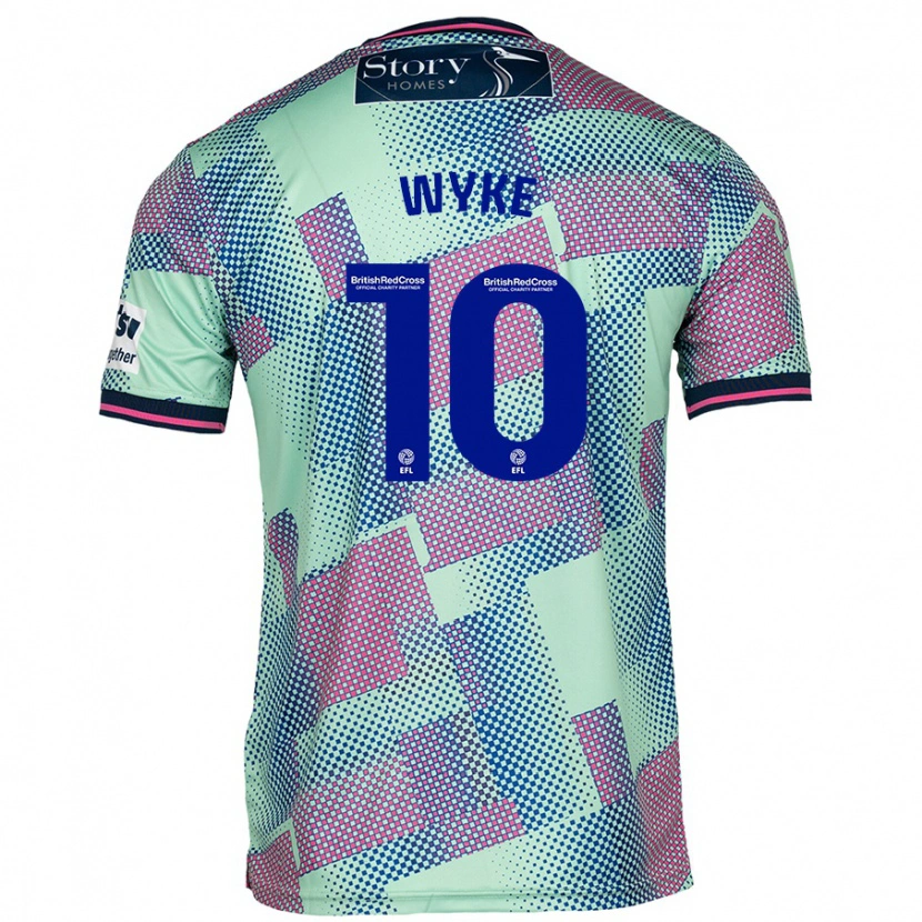 Danxen Hombre Camiseta Charlie Wyke #10 Verde 2ª Equipación 2024/25 La Camisa