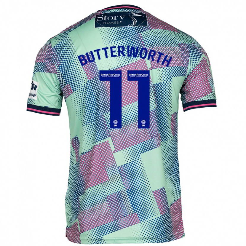 Danxen Hombre Camiseta Daniel Butterworth #11 Verde 2ª Equipación 2024/25 La Camisa