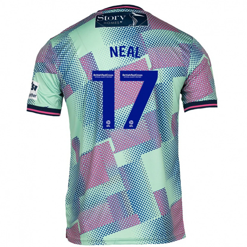 Danxen Hombre Camiseta Harrison Neal #17 Verde 2ª Equipación 2024/25 La Camisa