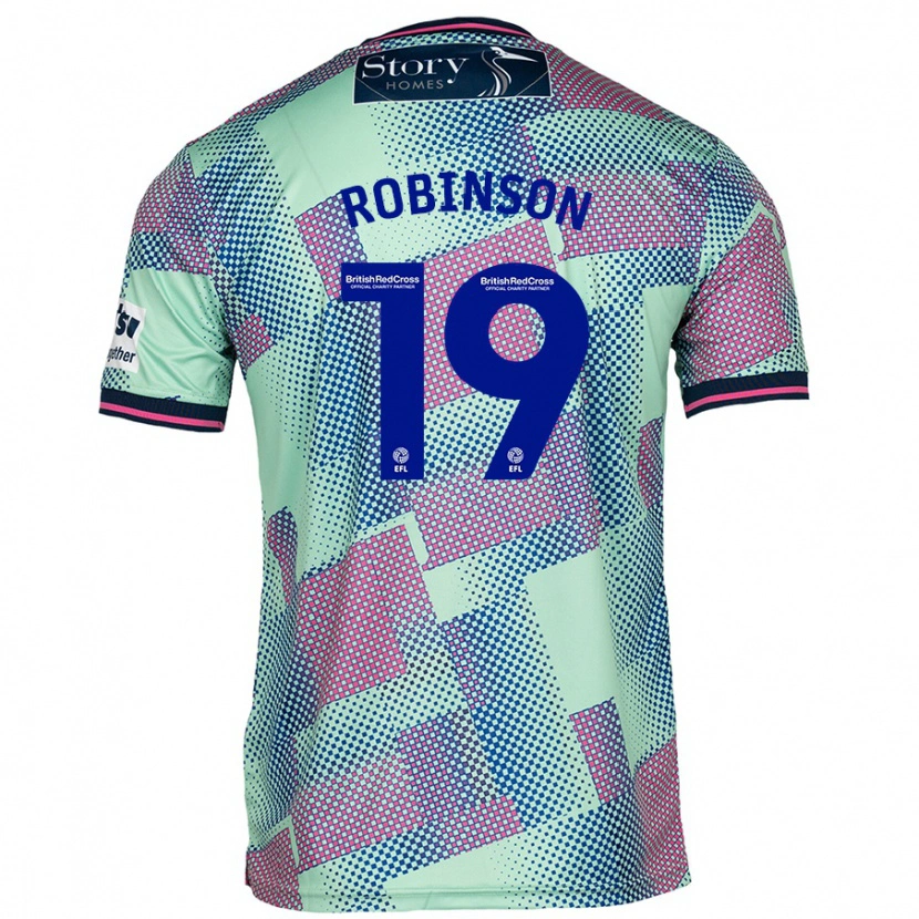 Danxen Hombre Camiseta Jack Robinson #19 Verde 2ª Equipación 2024/25 La Camisa