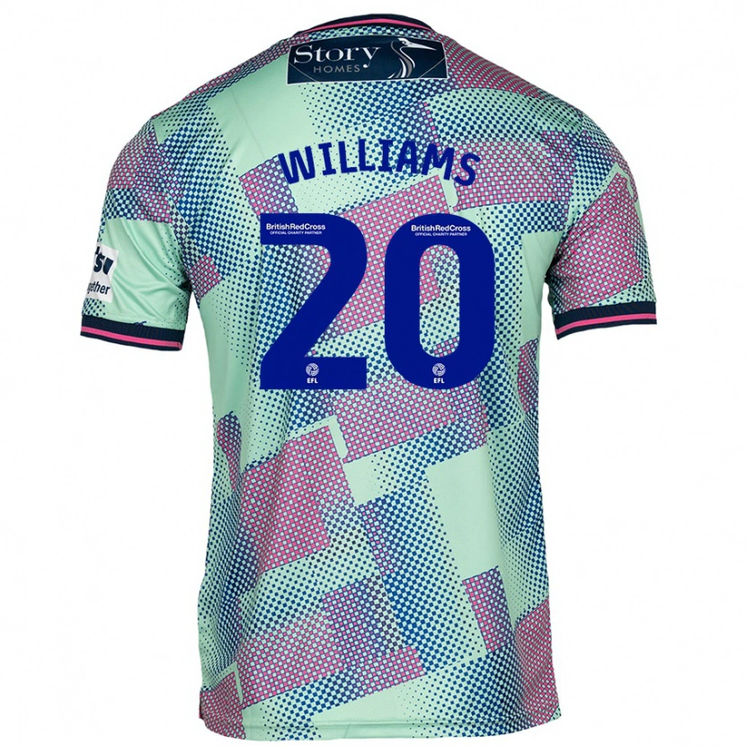 Danxen Hombre Camiseta Ben Williams #20 Verde 2ª Equipación 2024/25 La Camisa