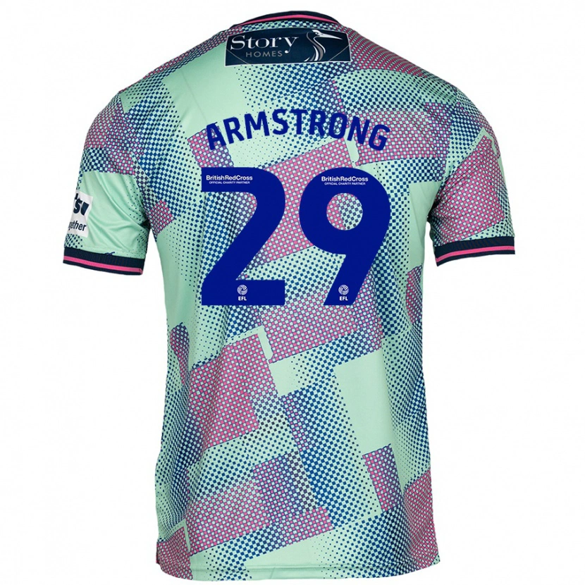 Danxen Hombre Camiseta Luke Armstrong #29 Verde 2ª Equipación 2024/25 La Camisa