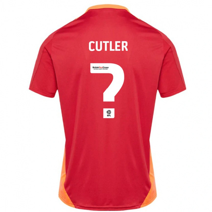 Danxen Hombre Camiseta Theo Cutler #0 Azul Blanquecino 2ª Equipación 2024/25 La Camisa