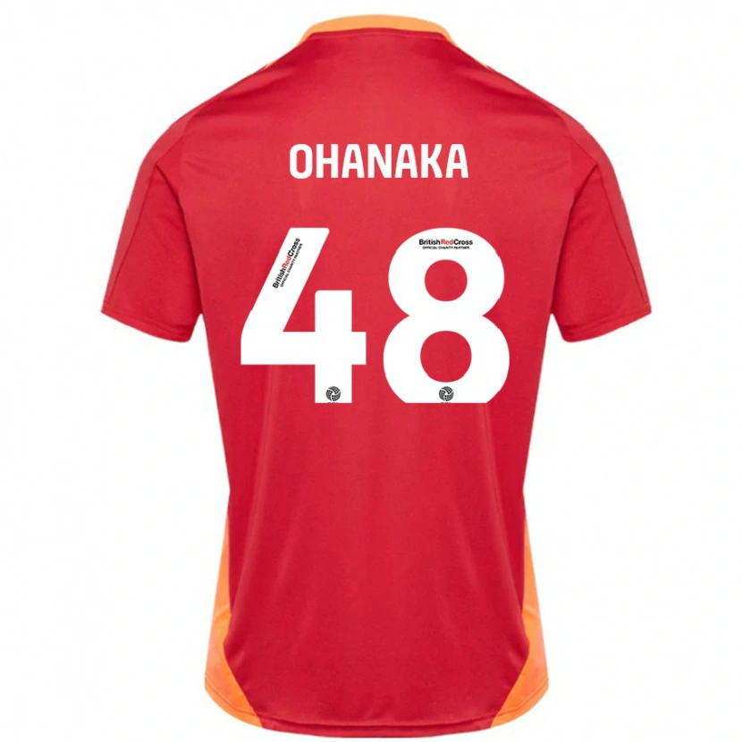 Danxen Hombre Camiseta Santino Ohanaka #48 Azul Blanquecino 2ª Equipación 2024/25 La Camisa