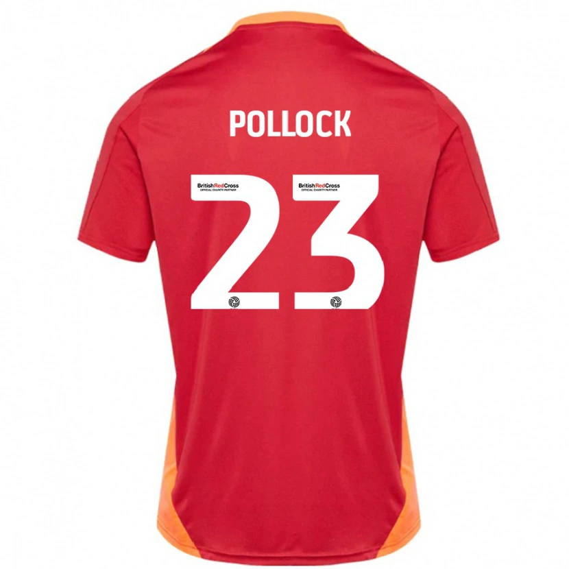 Danxen Hombre Camiseta Amber Pollock #23 Azul Blanquecino 2ª Equipación 2024/25 La Camisa