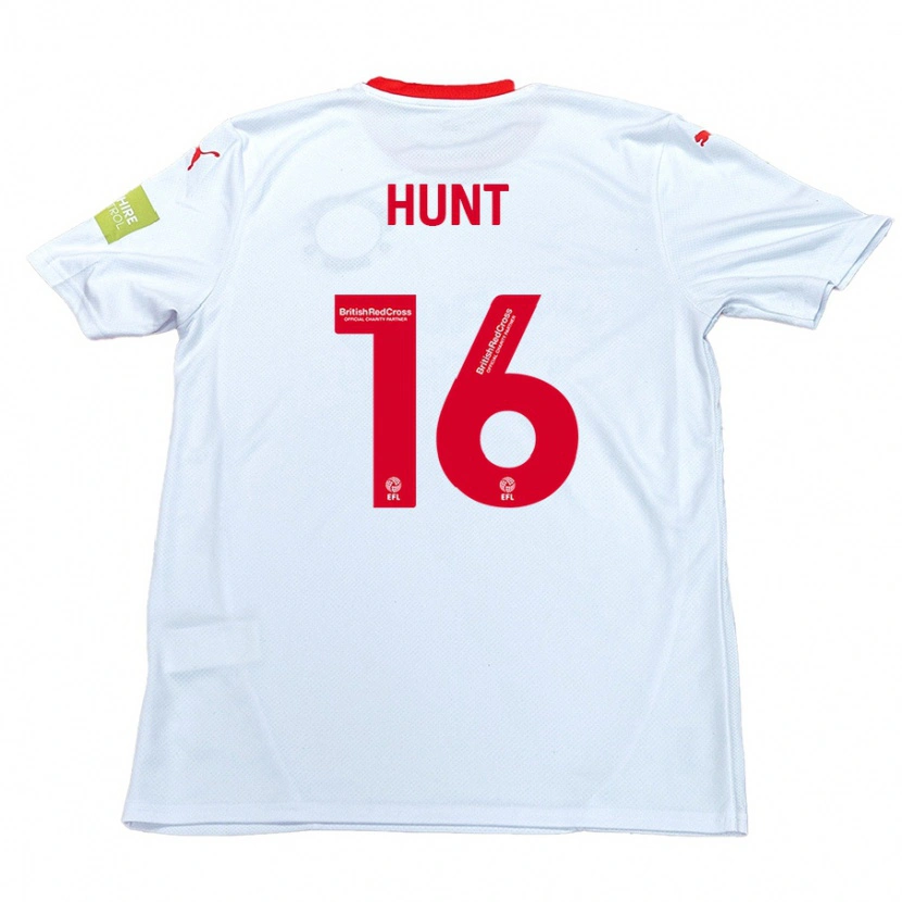 Danxen Hombre Camiseta Mackenzie Hunt #16 Blanco 2ª Equipación 2024/25 La Camisa