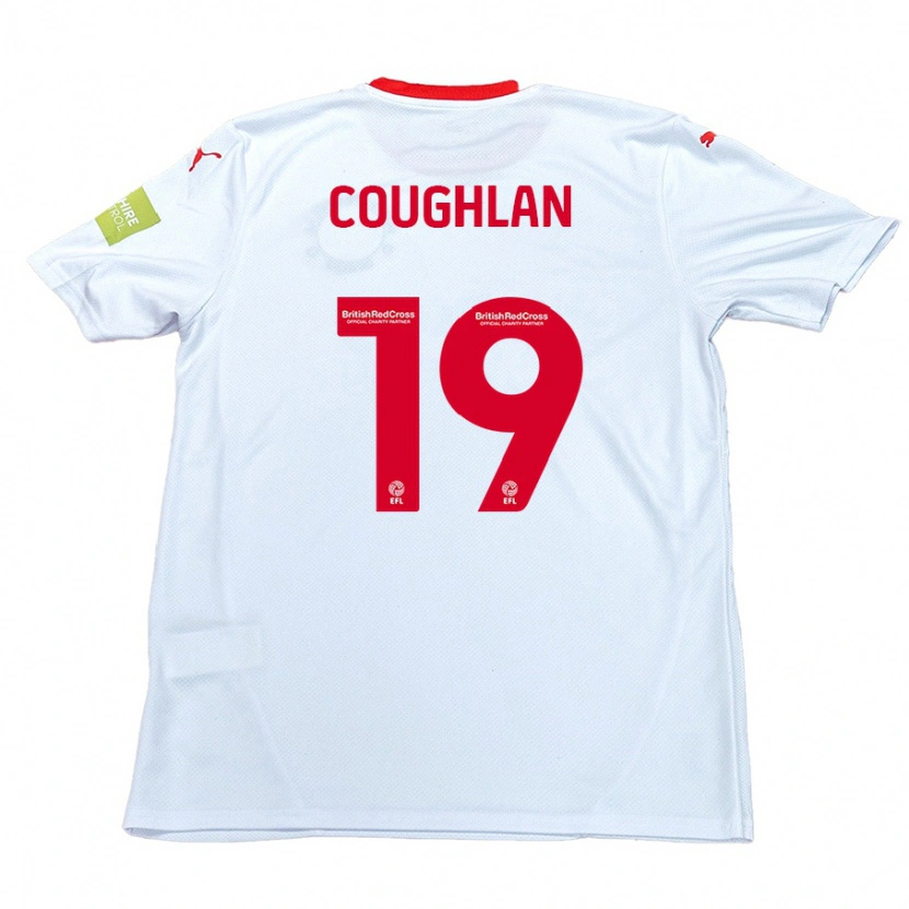 Danxen Hombre Camiseta Ronan Coughlan #19 Blanco 2ª Equipación 2024/25 La Camisa