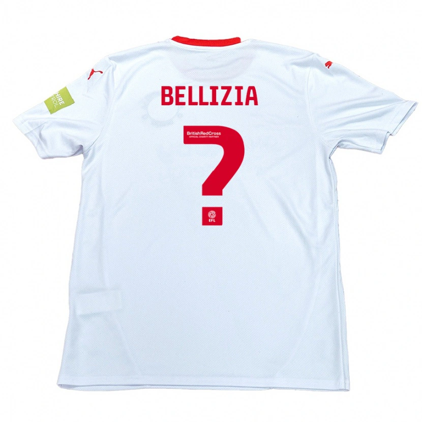 Danxen Hombre Camiseta Oliver Bellizia #0 Blanco 2ª Equipación 2024/25 La Camisa