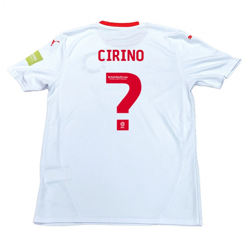 Danxen Hombre Camiseta Raffaele Cirino #0 Blanco 2ª Equipación 2024/25 La Camisa