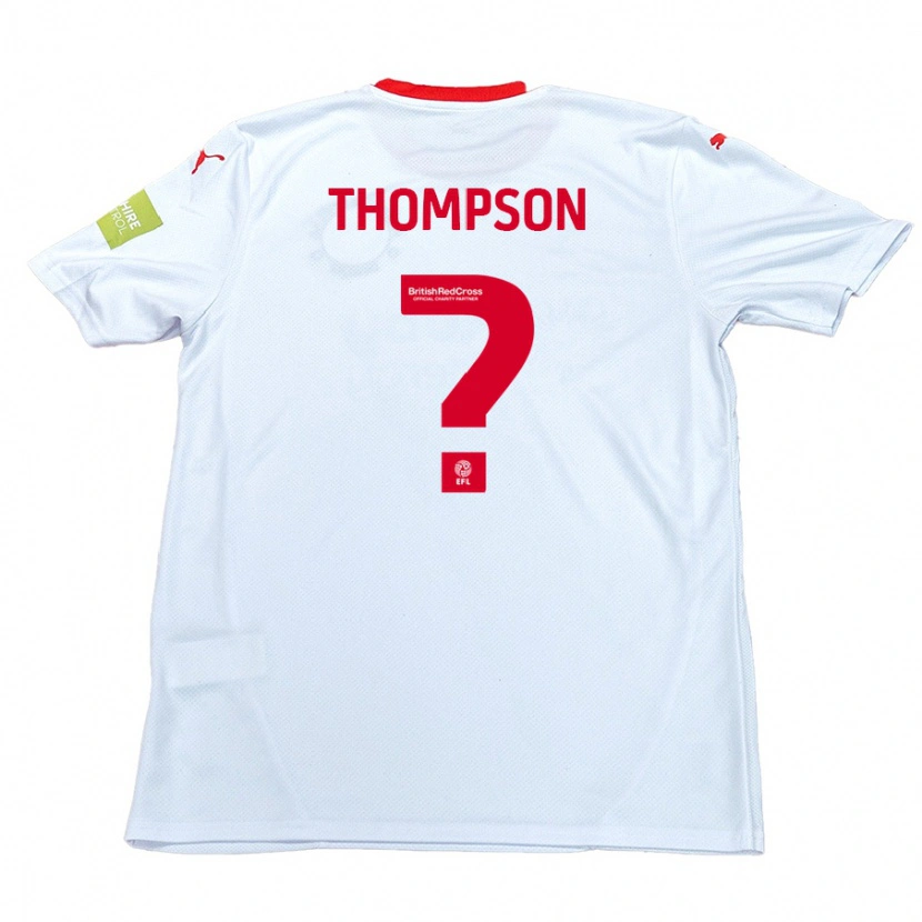 Danxen Hombre Camiseta Leo Thompson #0 Blanco 2ª Equipación 2024/25 La Camisa