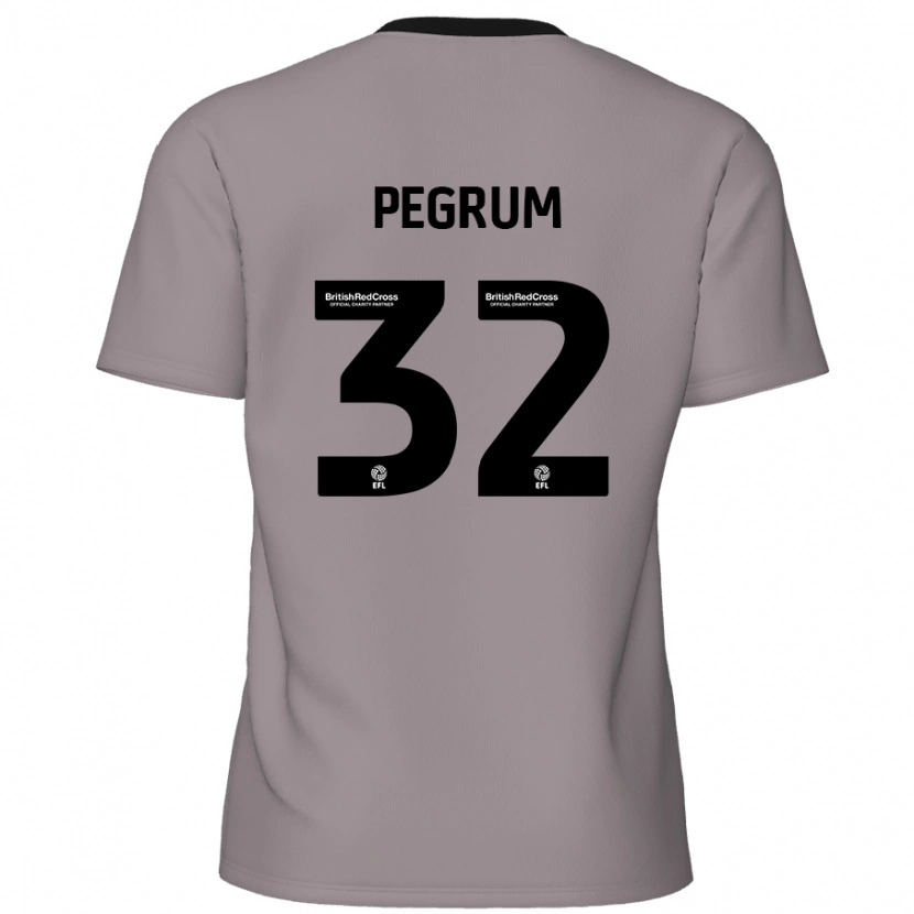 Danxen Hombre Camiseta Charlie Pegrum #32 Gris 2ª Equipación 2024/25 La Camisa