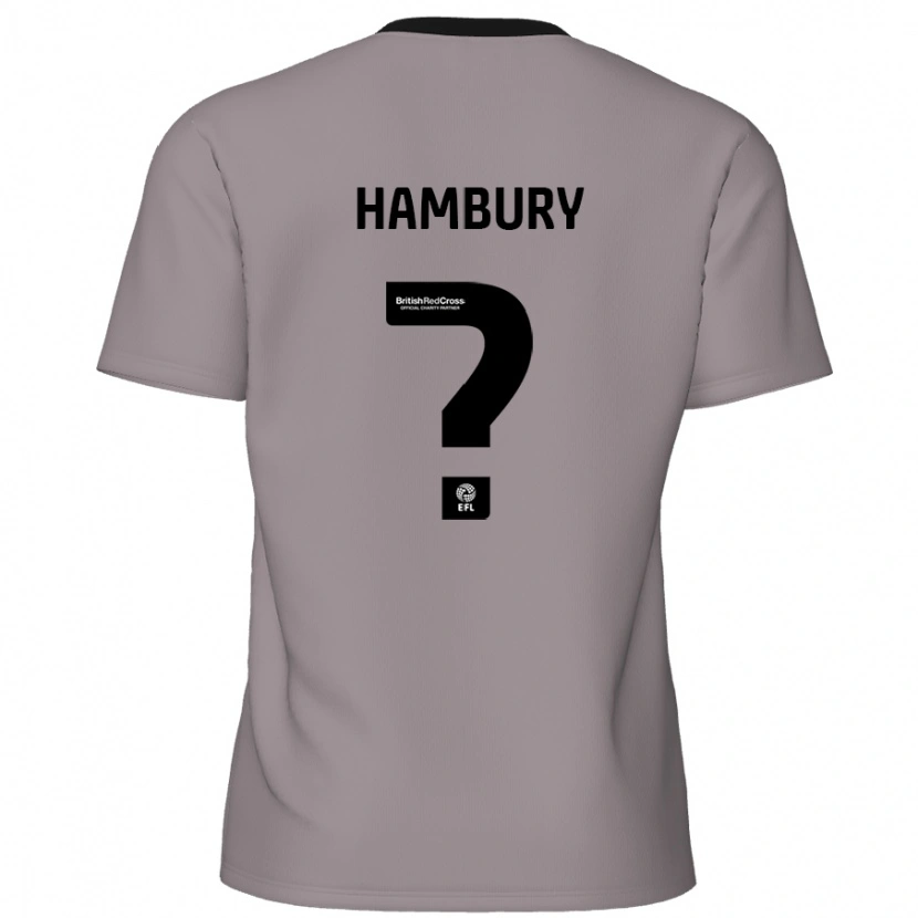 Danxen Hombre Camiseta Zack Hambury #0 Gris 2ª Equipación 2024/25 La Camisa