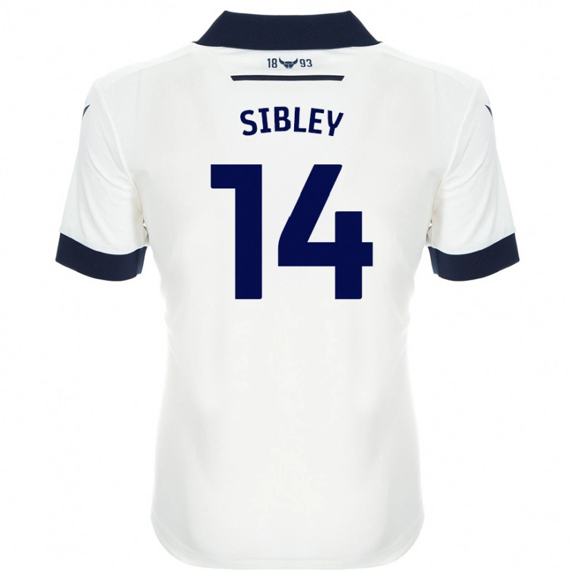 Danxen Hombre Camiseta Louie Sibley #14 Blanco Azul Marino 2ª Equipación 2024/25 La Camisa