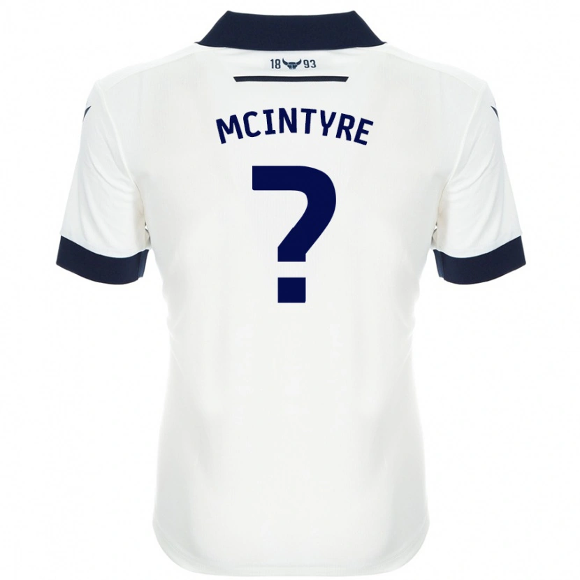 Danxen Hombre Camiseta Richard Mcintyre #0 Blanco Azul Marino 2ª Equipación 2024/25 La Camisa