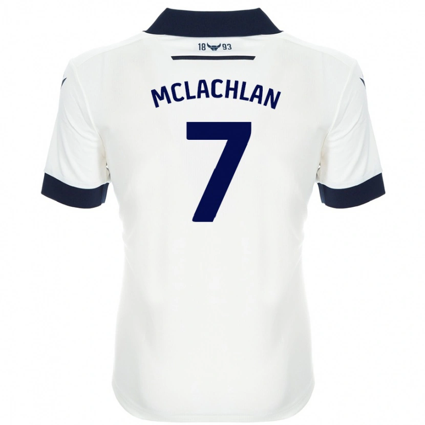 Danxen Hombre Camiseta Daisy Mclachlan #7 Blanco Azul Marino 2ª Equipación 2024/25 La Camisa