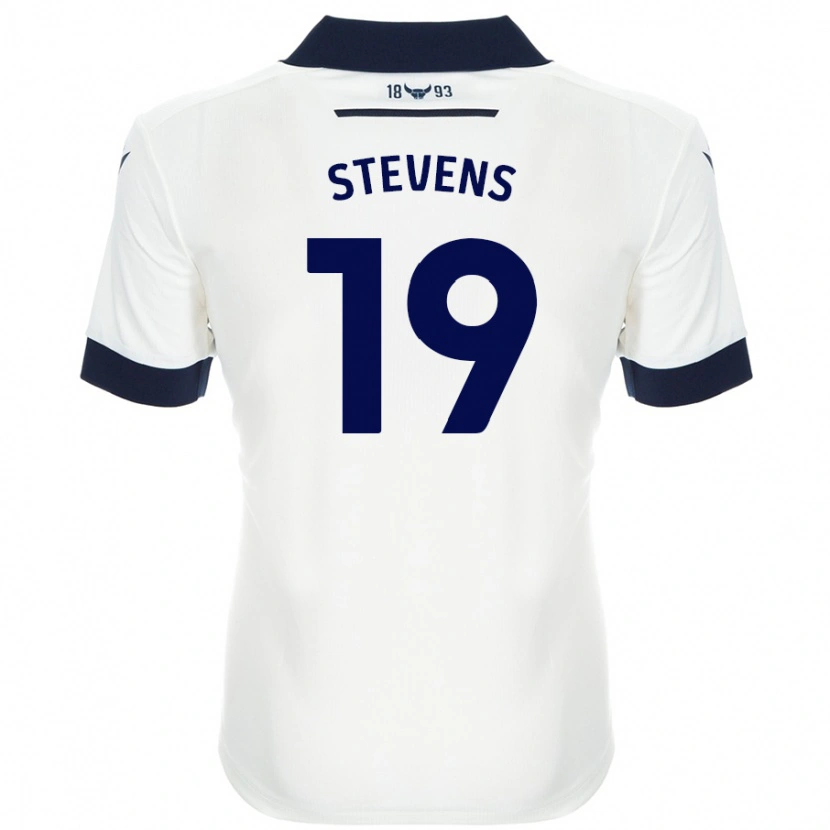 Danxen Hombre Camiseta Lily Stevens #19 Blanco Azul Marino 2ª Equipación 2024/25 La Camisa