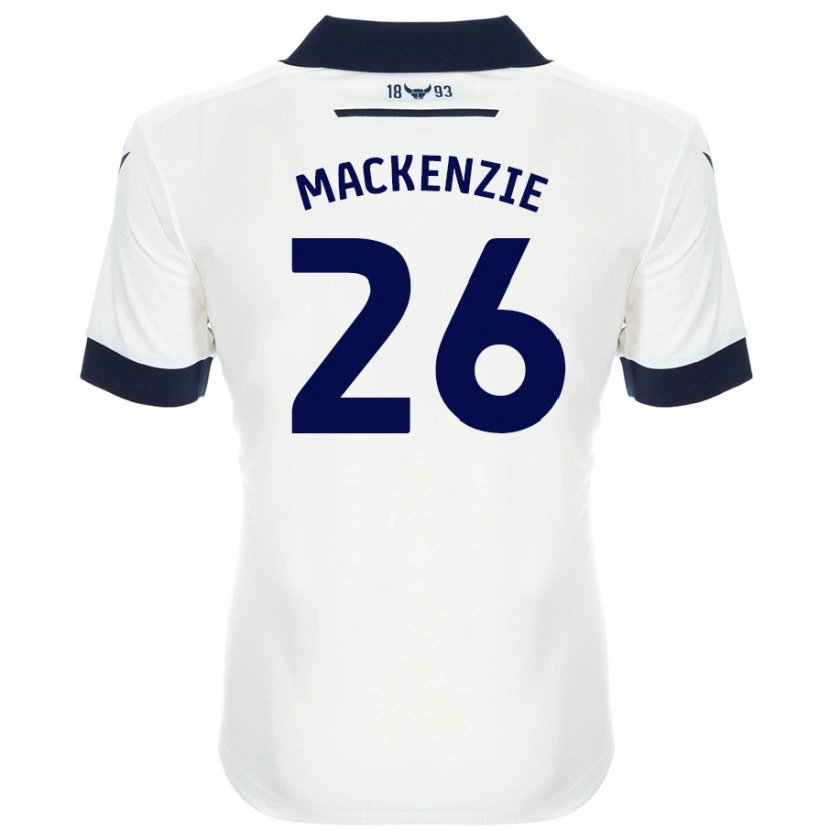 Danxen Hombre Camiseta Hannah Mackenzie #26 Blanco Azul Marino 2ª Equipación 2024/25 La Camisa