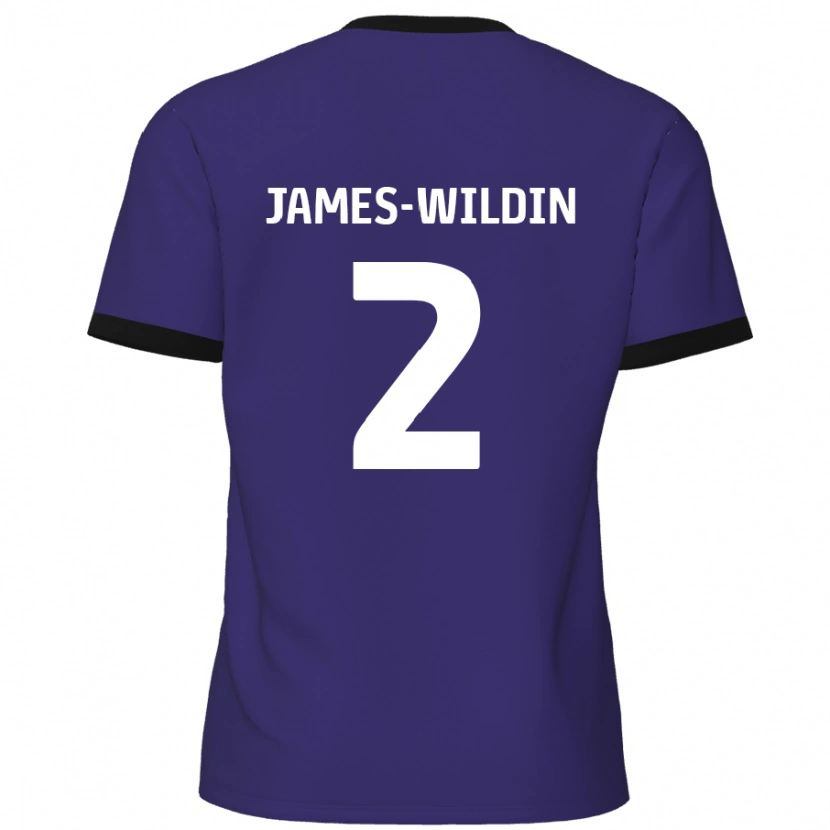 Danxen Hombre Camiseta Luther James-Wildin #2 Púrpura 2ª Equipación 2024/25 La Camisa