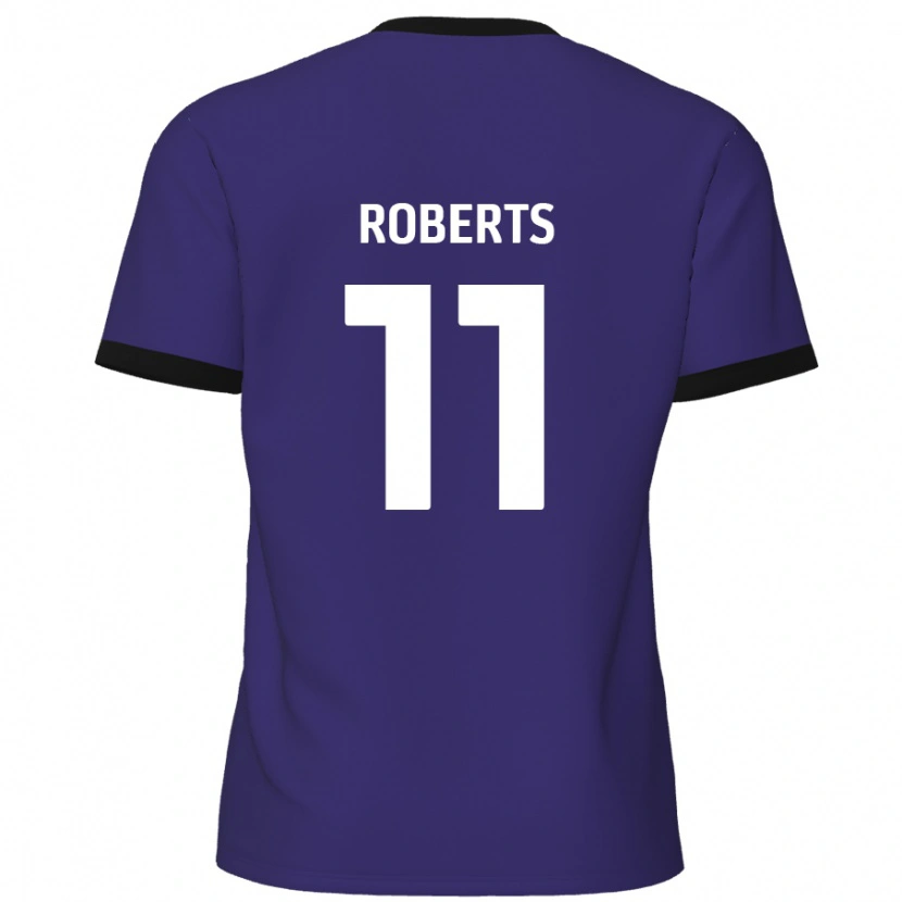 Danxen Hombre Camiseta Jordan Roberts #11 Púrpura 2ª Equipación 2024/25 La Camisa