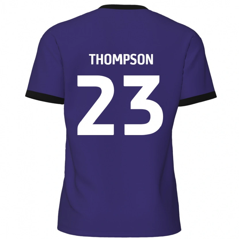 Danxen Hombre Camiseta Louis Thompson #23 Púrpura 2ª Equipación 2024/25 La Camisa