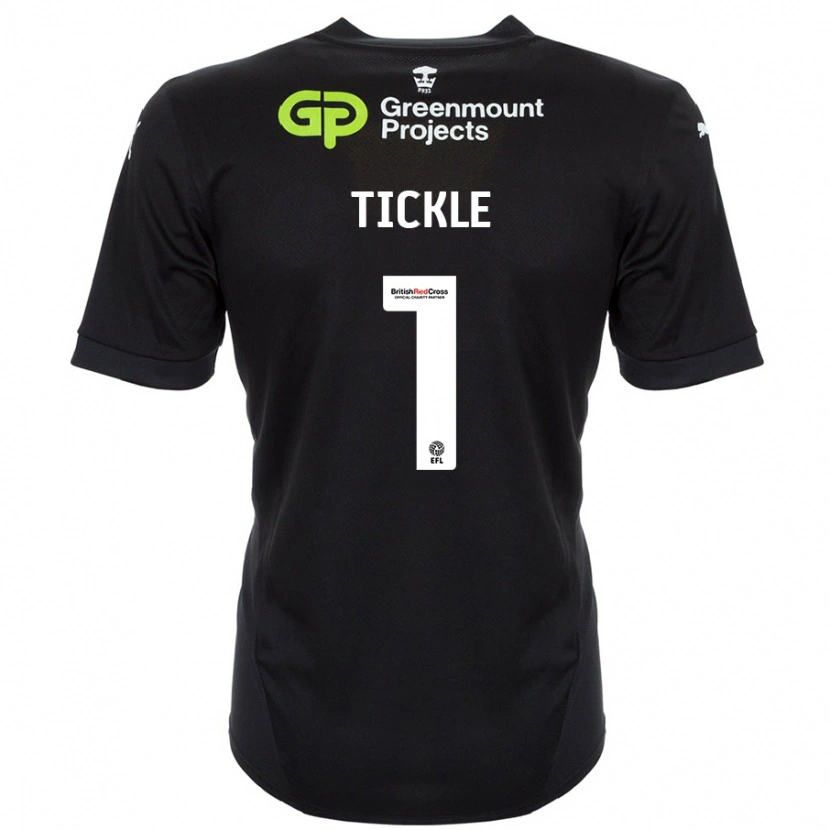 Danxen Hombre Camiseta Sam Tickle #1 Negro 2ª Equipación 2024/25 La Camisa